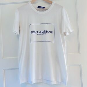 Dolce&Gabbana white logo tshirt